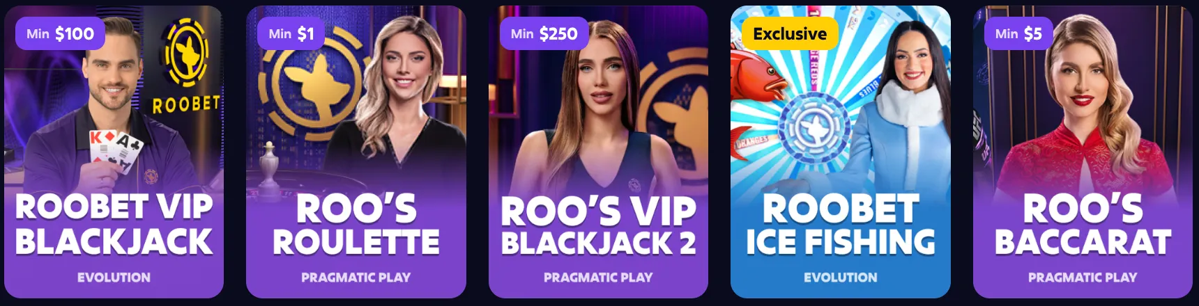 Live casino Roobet